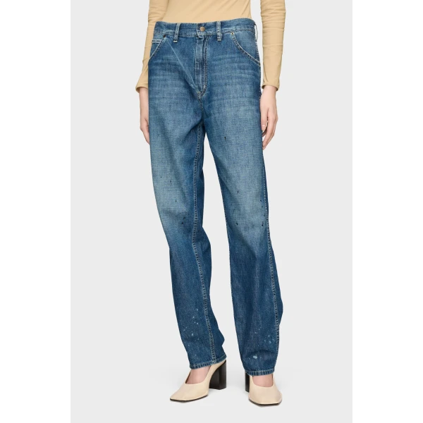 Maison Margiela Treated Denim Jeans in Blue Jeans | Denim | Coveti
