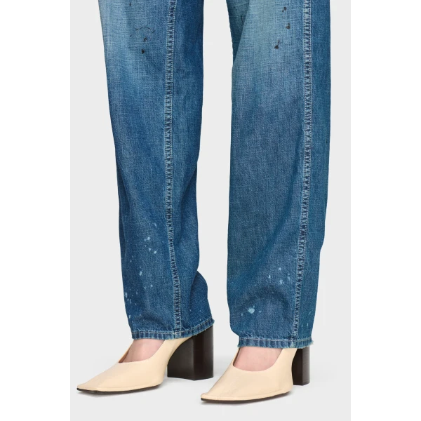 Maison Margiela Treated Denim Jeans in Blue Jeans | Denim | Coveti