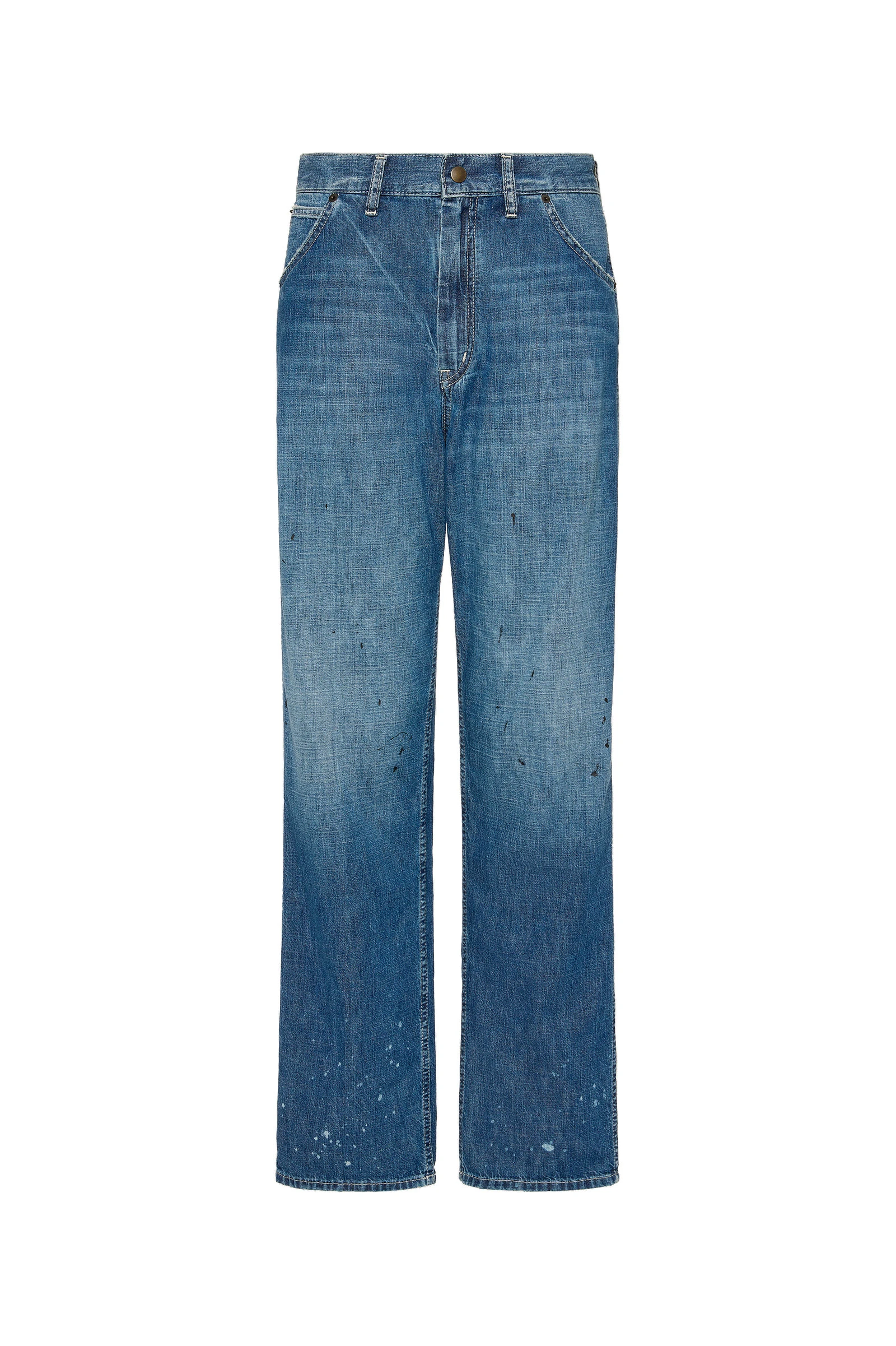 Maison Margiela Treated Denim Jeans in Blue Jeans Maison Margiela Treated Denim Jeans in Blue Jeans | Coveti