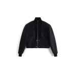 Maison Margiela Virgin Wool Bomber Jacket in Black Maison Margiela Virgin Wool Bomber Jacket in Black | Coveti