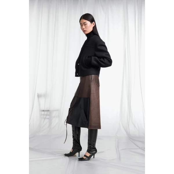 Maison Margiela Virgin Wool Bomber Jacket in Black | Jackets | Coveti