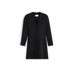 Maison Margiela Virgin Wool Mini Dress in Black | Coveti