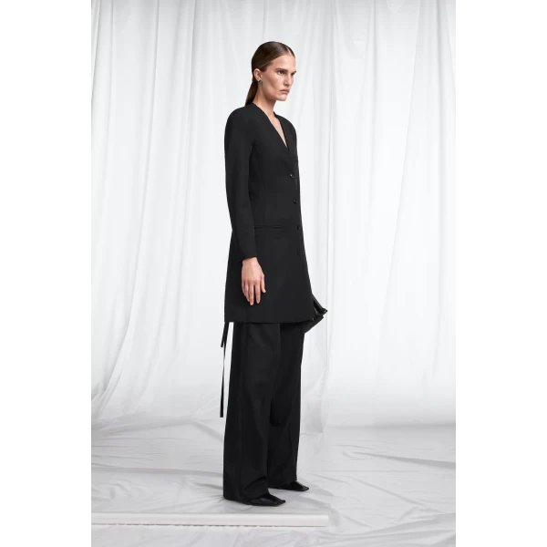 Maison Margiela Virgin Wool Mini Dress in Black | Mini Dresses | Coveti