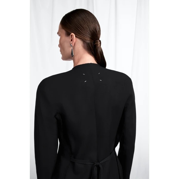 Maison Margiela Virgin Wool Mini Dress in Black | Mini Dresses | Coveti