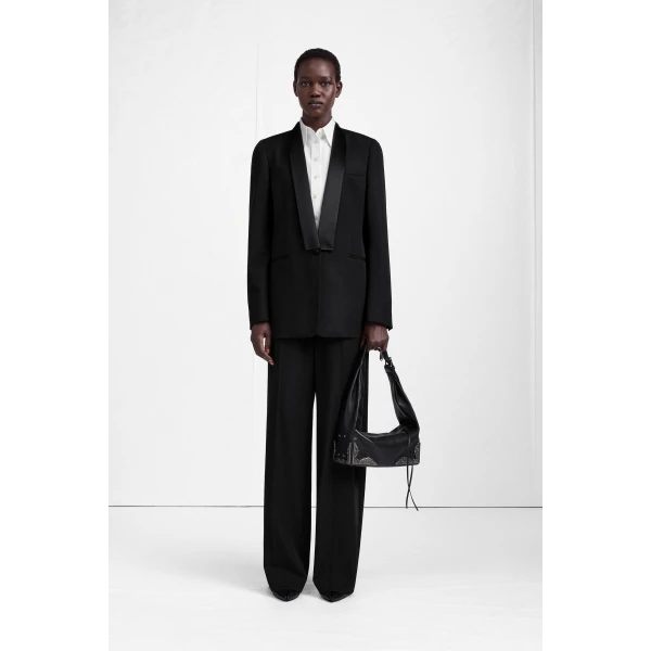 Maison Margiela Virgin Wool Tuxedo Blazer in Black | Blazers | Coveti