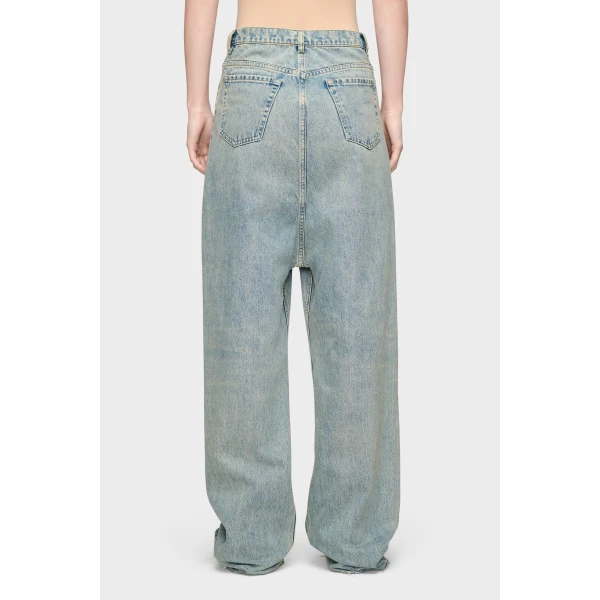Maison Margiela Wide-Leg Jeans in Light Blue | Denim | Coveti