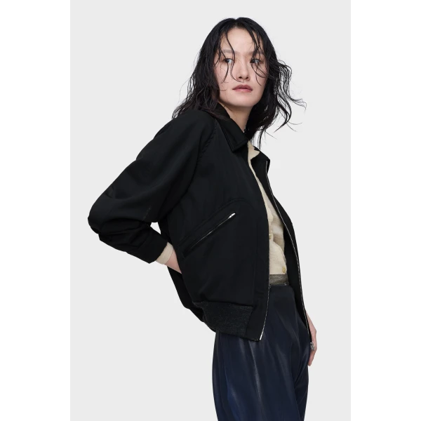 Maison Margiela Wool Caban in Black | Jackets | Coveti