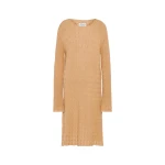 Maison Margiela Wool Cashmere Knit Midi Dress in Camel | Coveti
