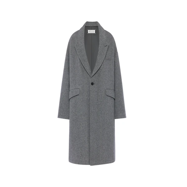 Wool Coat in Black