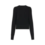 Maison Margiela Wool Knit Top in Black | Coveti