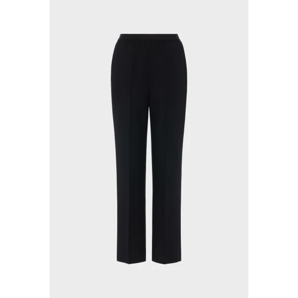 Maison Margiela Wool Straight-Leg Trousers in Black | Tailored pants | Coveti