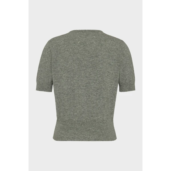 Maison Margiela Wool Top in Grey | Sweaters | Coveti