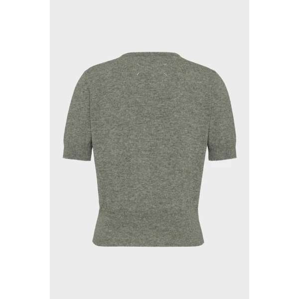 Maison Margiela Wool Top in Grey | Sweaters | Coveti