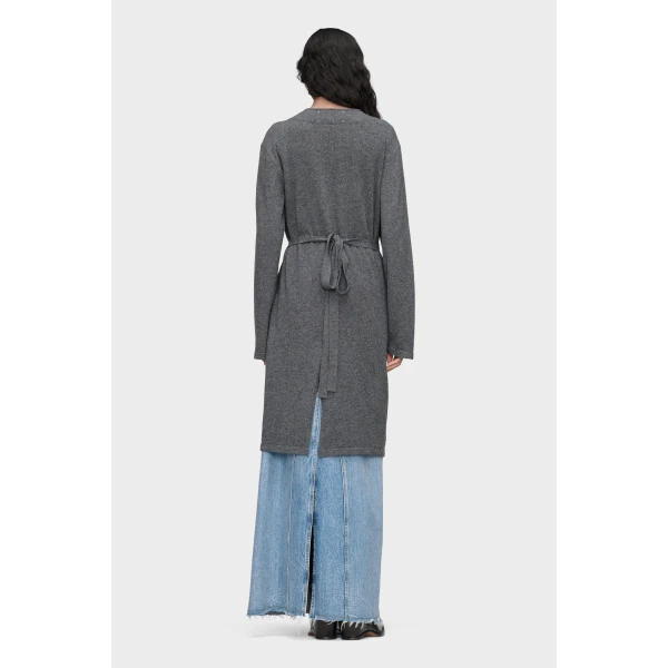 Maison Margiela Wool Wrap Cardigan in Grey | Cardigan | Coveti