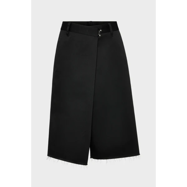 Maison Margiela Wrap Shorts in Black | Shorts | Coveti