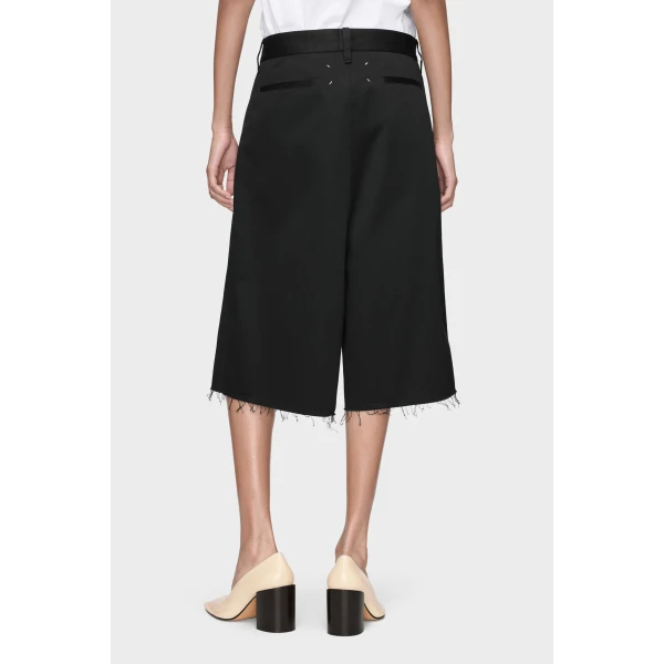Maison Margiela Wrap Shorts in Black | Shorts | Coveti