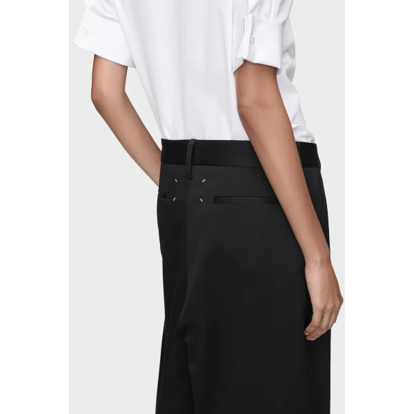 Maison Margiela Wrap Shorts in Black | Shorts | Coveti
