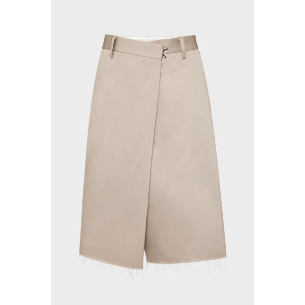 Maison Margiela Wrap Shorts in Grey | Shorts | Coveti