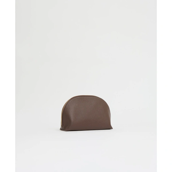 Mansur Gavriel Bellezza Pouch in Chocolate, view 2 | Clutch Bags