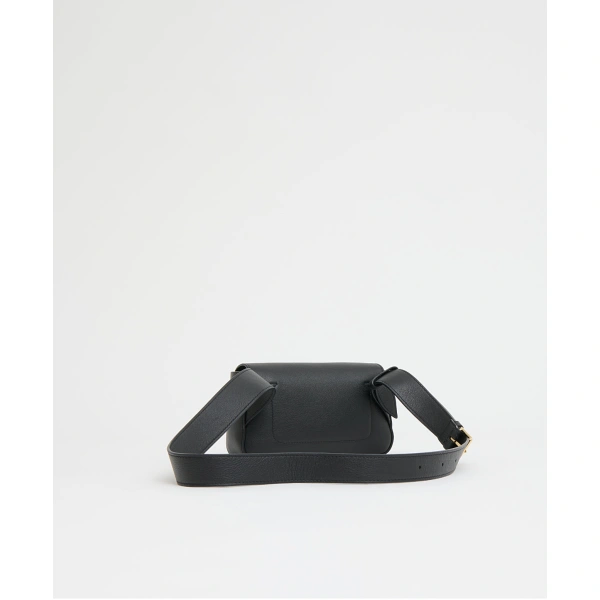 Mansur Gavriel Box Sling in Black, view 3 | Crossbody Bags
