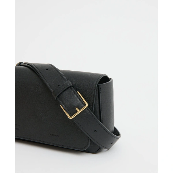 Mansur Gavriel Box Sling in Black, view 5 | Crossbody Bags