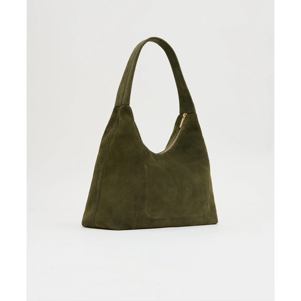 Mansur Gavriel Candy Hobo in Algae Suede, view 2 | Hobo Bags