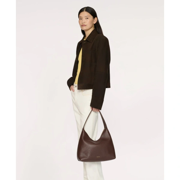 Mansur Gavriel Candy Hobo in Chocolate, view 6 | Hobo Bags