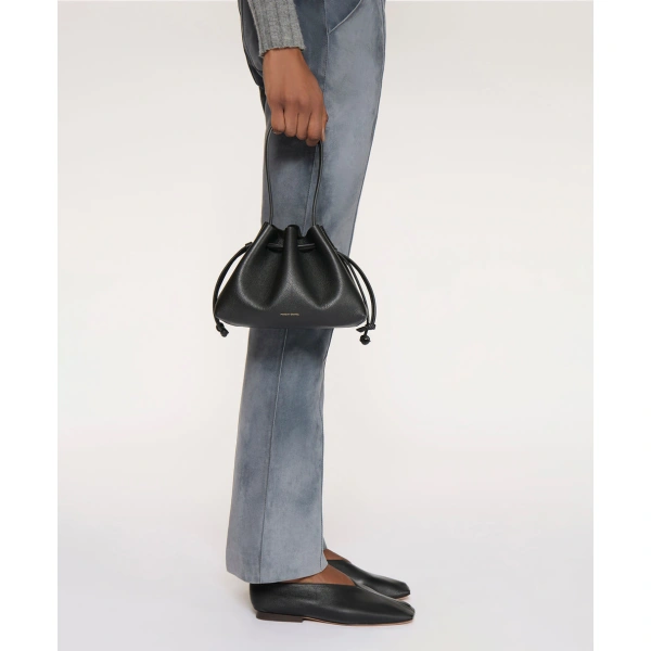 Mansur Gavriel Drawstring Pouchette in Jasmine, view 5 | Bucket Bags
