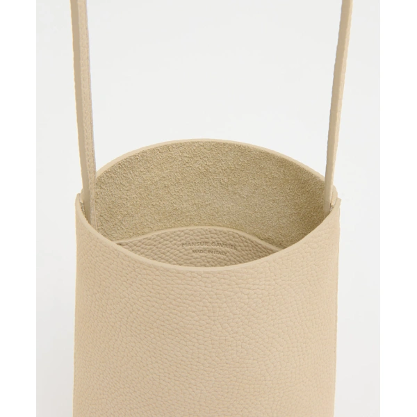 Mansur Gavriel Everyday Cabas Crossbody in Sabbia Nubuck, view 4 | Crossbody Bags