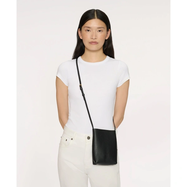 Mansur Gavriel Everyday Cabas Crossbody in Sabbia Nubuck, view 5 | Crossbody Bags