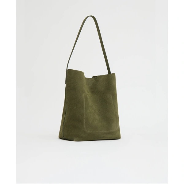 Mansur Gavriel Everyday Cabas in Algae Nubuck, view 3 | Totes & Top-Handle Bags