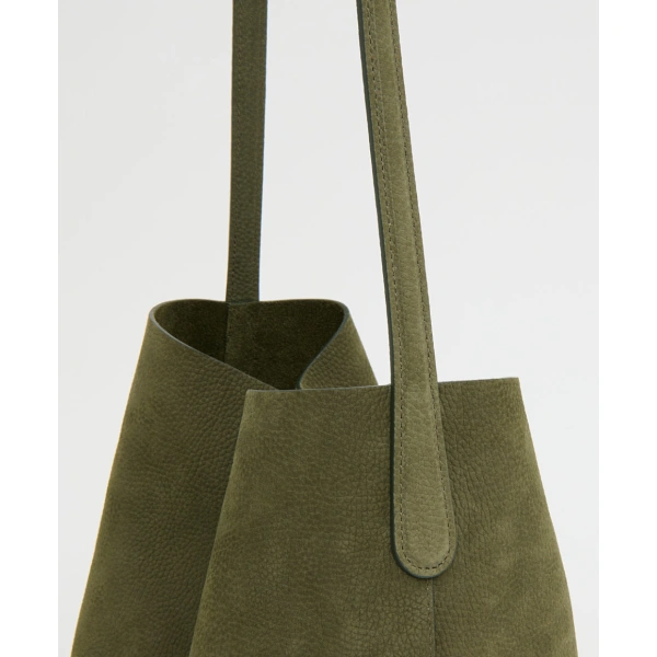 Mansur Gavriel Everyday Cabas in Algae Nubuck, view 5 | Totes & Top-Handle Bags