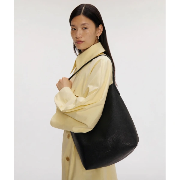 Mansur Gavriel Everyday Cabas in Black, view 2 | Totes & Top-Handle Bags