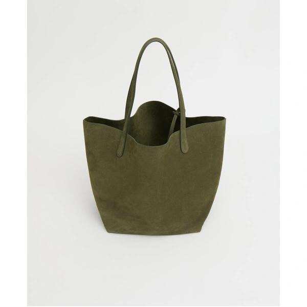 Mansur Gavriel Everyday Soft Tote in Algae Nubuck, view 3 | Totes & Top-Handle Bags