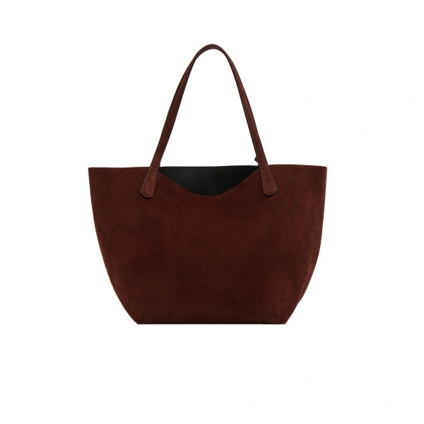Everyday Soft Tote in Chocolate Suede