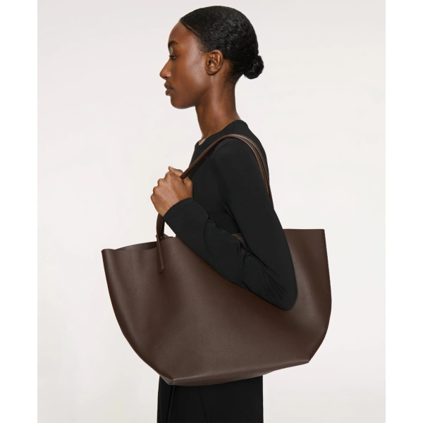 Mansur Gavriel Everyday Soft Tote in Ebony, view 2 | Totes & Top-Handle Bags