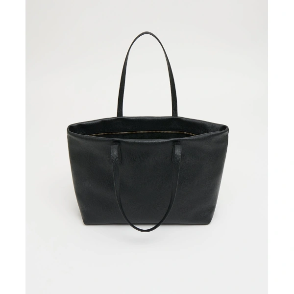 Mansur Gavriel Everyday Zip Tote in Black, view 4 | Totes & Top-Handle Bags