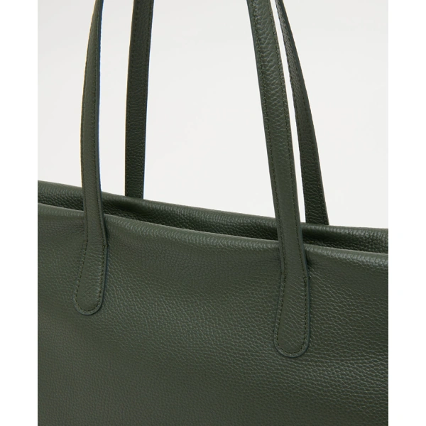 Mansur Gavriel Everyday Zip Tote in Seaweed, view 4 | Totes & Top-Handle Bags