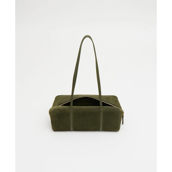 Mansur Gavriel Filo Bag in Algae Suede, view 4 | Shoulder & Crossbody Bags