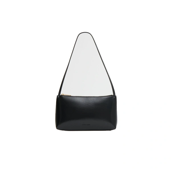 Mansur Gavriel Gaia Shoulder Bag in Black and Flamma | Shoulder & Crossbody Bags
