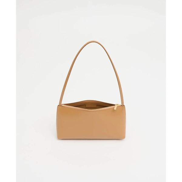 Mansur Gavriel Gaia Shoulder Bag in Caramel, view 3 | Shoulder & Crossbody Bags