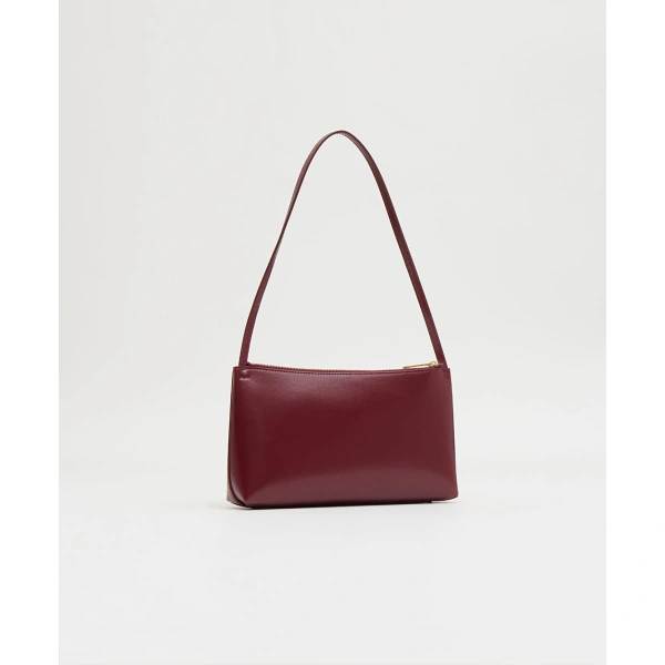 Mansur Gavriel Gaia Shoulder Bag in Claret, view 2 | Shoulder & Crossbody Bags