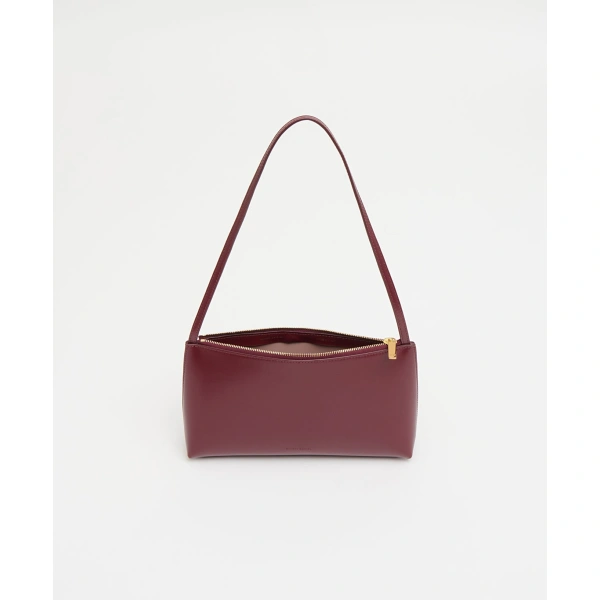 Mansur Gavriel Gaia Shoulder Bag in Claret, view 3 | Shoulder & Crossbody Bags