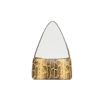 Mansur Gavriel Gaia Shoulder Bag in Golden Roccia | Shoulder & Crossbody Bags