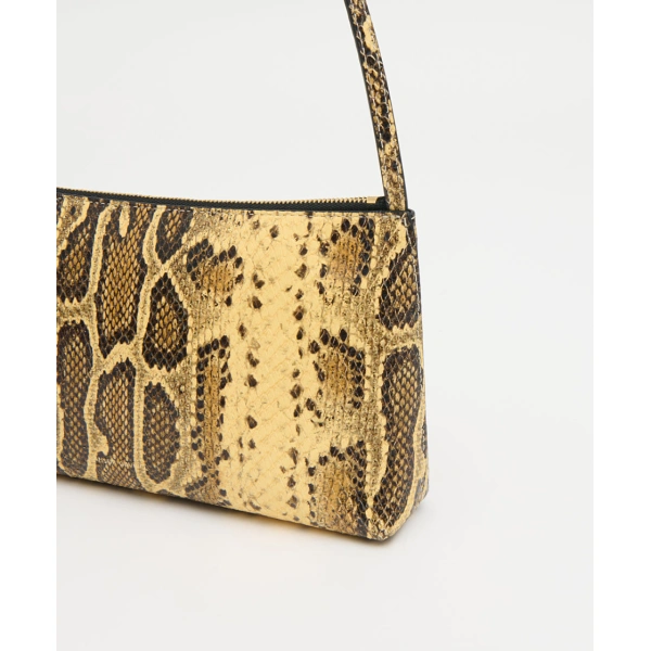 Mansur Gavriel Gaia Shoulder Bag in Golden Roccia, view 5 | Shoulder & Crossbody Bags