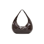 Mansur Gavriel Gnocchi Bag in Aubergine Soft Patent | Hobo Bags