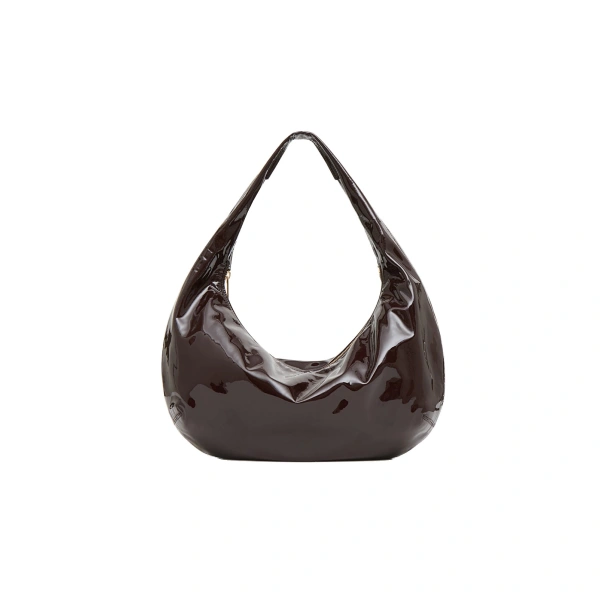 Gnocchi Bag in Aubergine Soft Patent