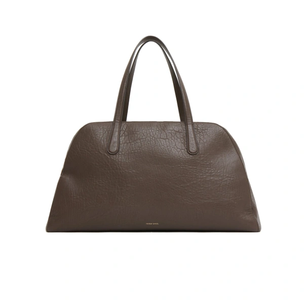 Helios Travel Bag in Ebony Stamped Lambskin