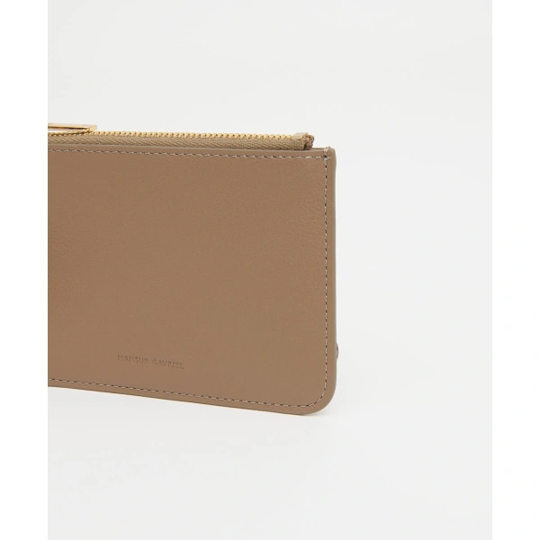 Mansur Gavriel Keychain Zip Case in Anise, view 3 | Card Holders