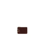 Mansur Gavriel Keychain Zip Case in Chocolate Suede | Card Holders